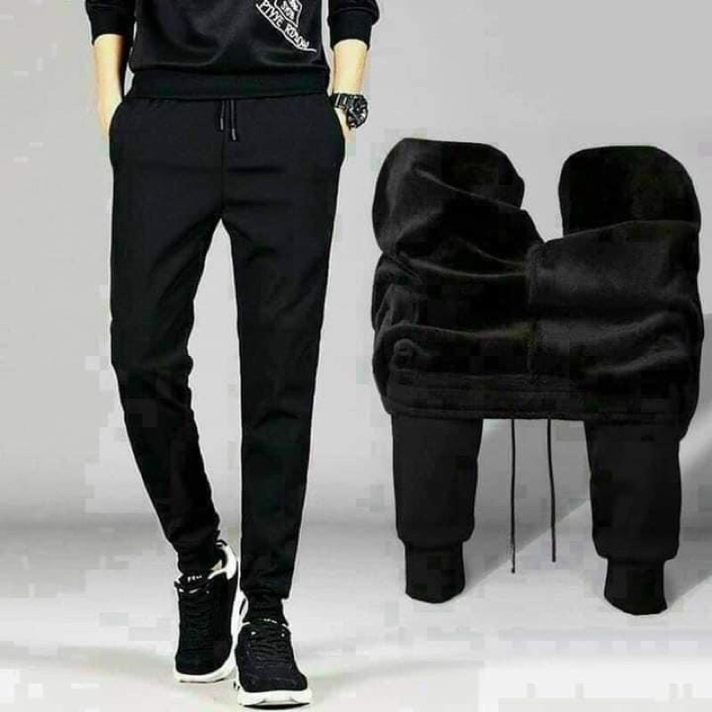 Quần Nam Jogger Nỉ Lót Lông Hàng Dày Dặn