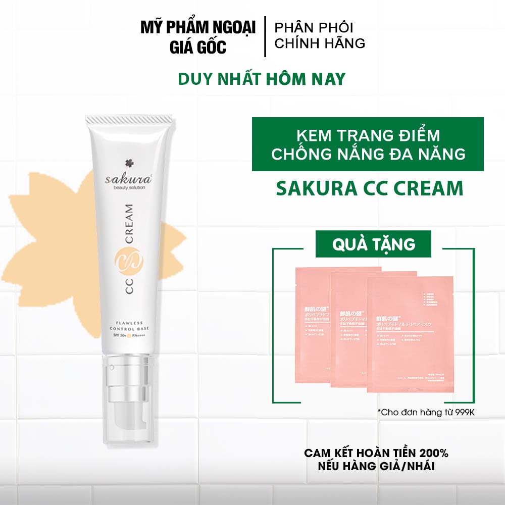 Kem Trang Điểm Sakura CC Cream 40gr
