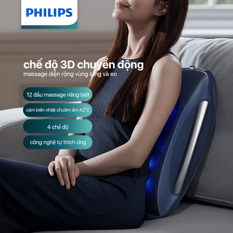 PHILIPS Máy Massage Mắt 2702+Máy Massage Lưng 4501
