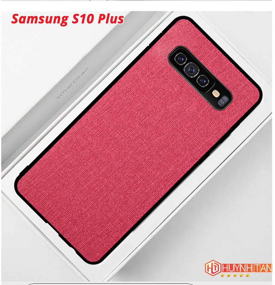 Ốp lưng samsung S10, S10 plus vải jean