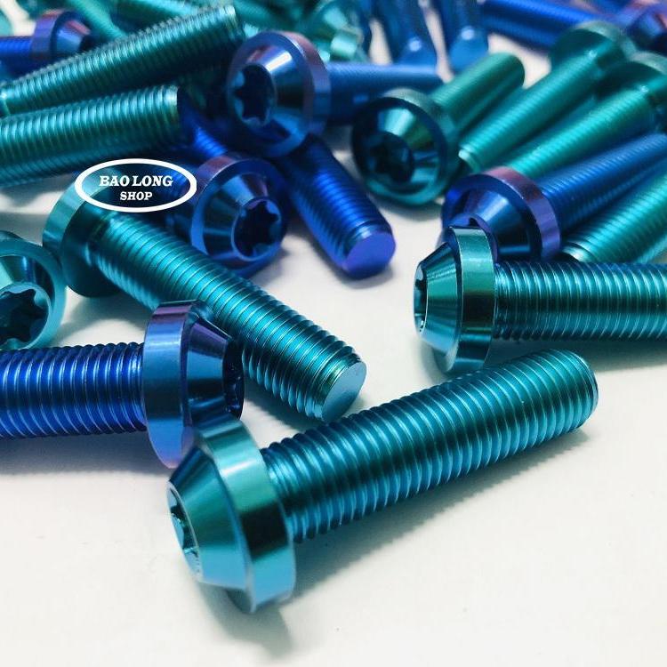 Ốc Titan GR5 10li40 gắn mọi loại xe (Titan 100%)xanh tím và xanh lục