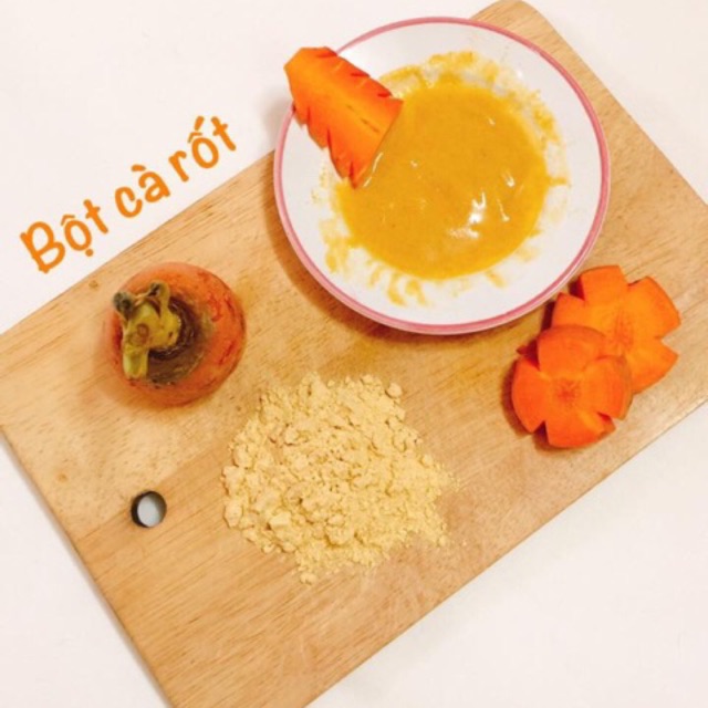 Bột cà rốt nguyên chất 100%- Thơm ngon  50gr