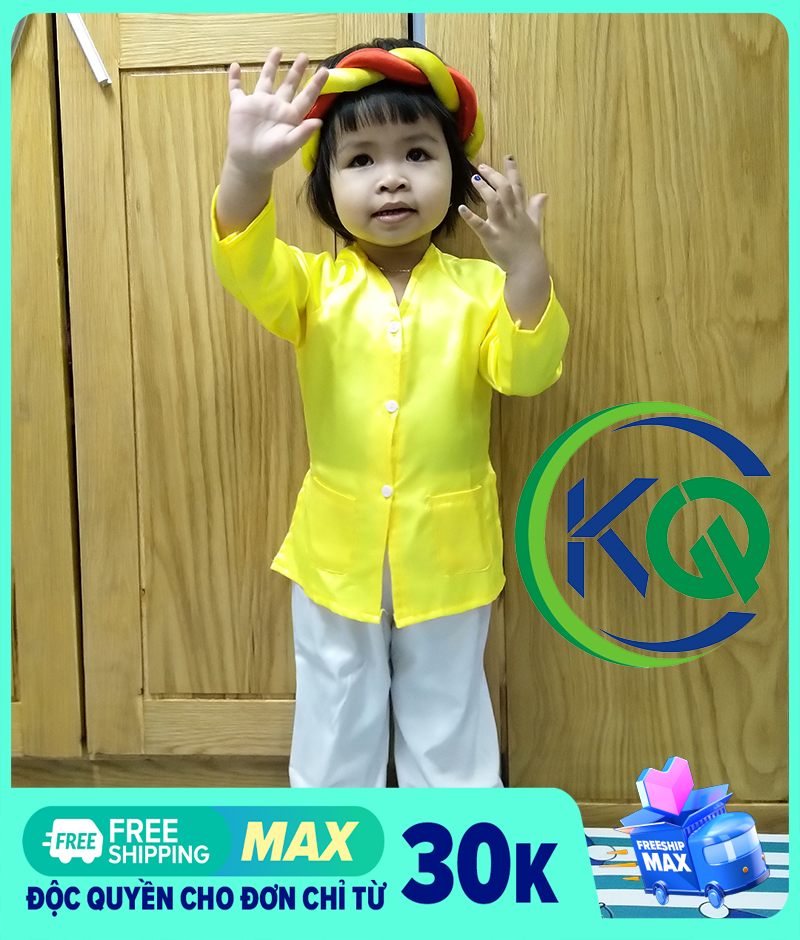 BỘ QUẦN ÁO BÀ BA PHÚ HỘ NHÀ GIÀU CHO BÉ - VẢI PHI BÓNG