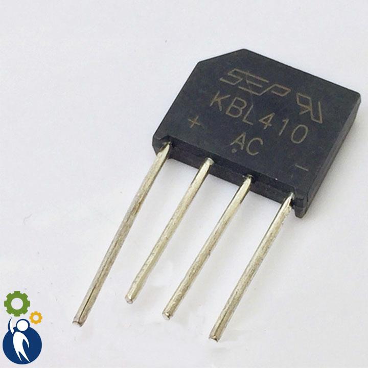 Cầu Diot 4A, điện áp max 1000V chỉnh lưu dòng xoay chiều thành dòng một chiều