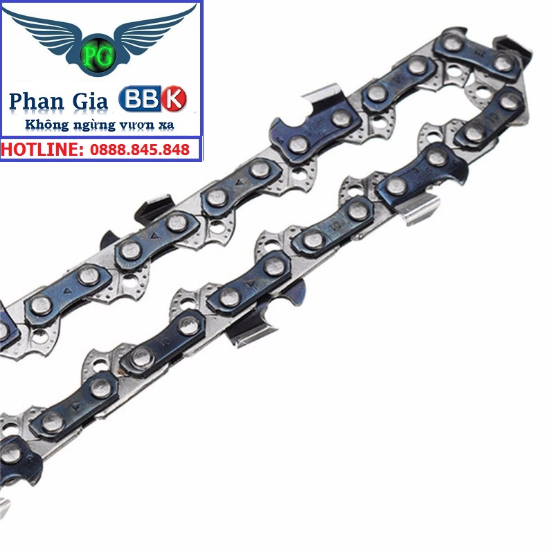 Dây xích lưỡi cưa của bộ cưa xích gắn máy mài chainsaw 11 inch - 12 inch - sên xích cưa cho máy mài máy cắt cầm tay