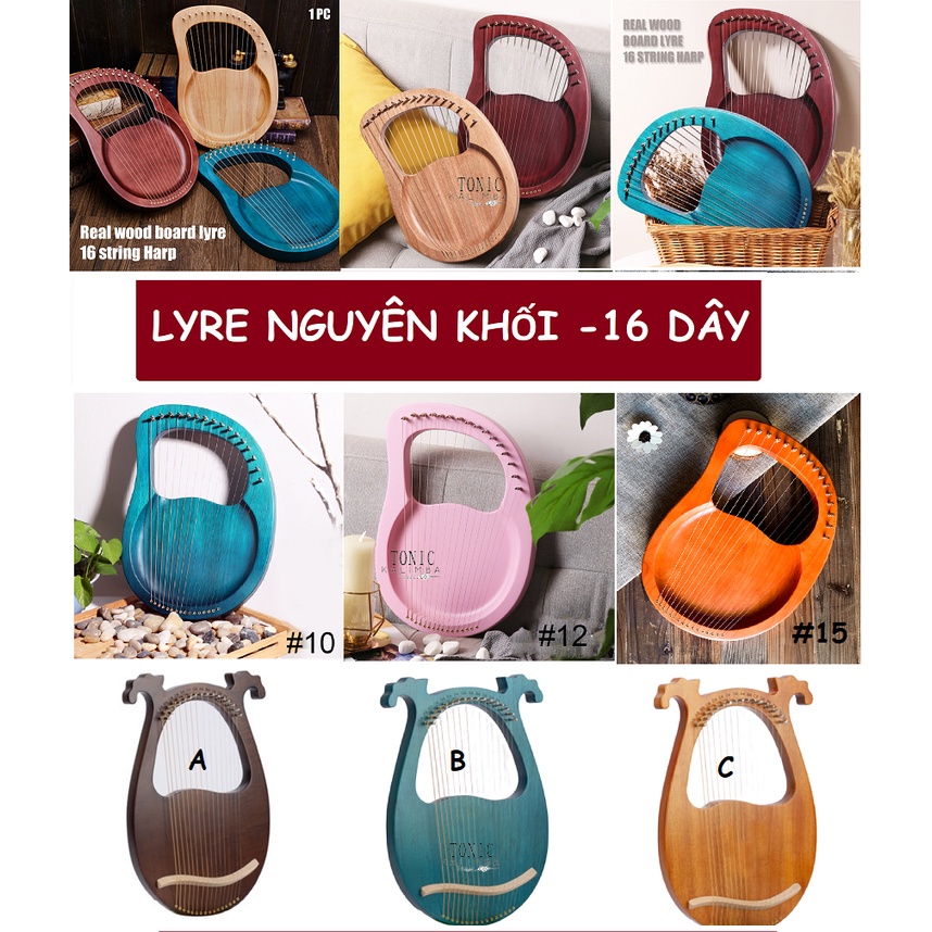 Đàn Lyre 16 dây Harp IM0001258-MOLIN Nhiều màu
