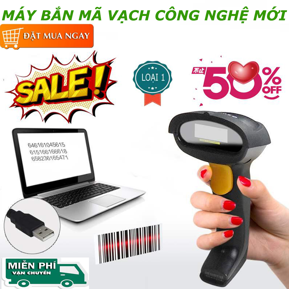 Máy Quét Mã Vạch, Máy Quét Mã Vạch Không Dây, Máy Scan Mã Vạch. Đảm Bảo Độ Chính Xác Của Mã Vạch Sản Phẩm, Dễ Dàng Sử Dụng, Tiết Kiệm Tối Đa Thời Gian Kiểm Tra Hàng Tồn Kho - GIÁ GIẢM SỐC - MUA NGAY!
