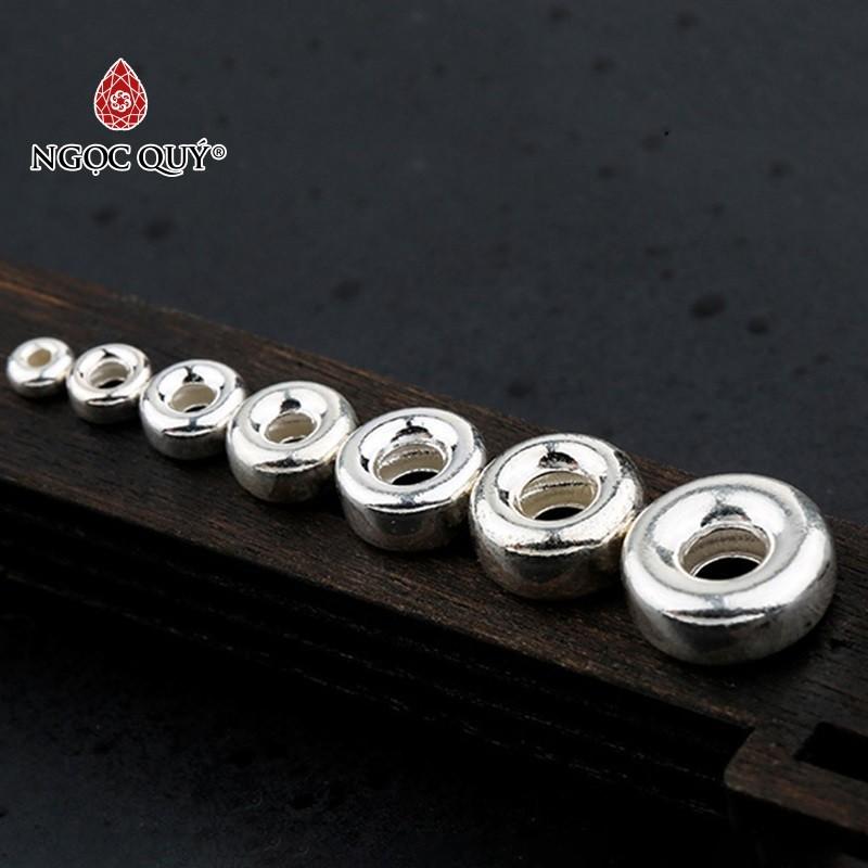 [HCM]Combo 2 bi bạc hạt dẹp hạt cườm bạc - Ngọc Qúy Gemstones