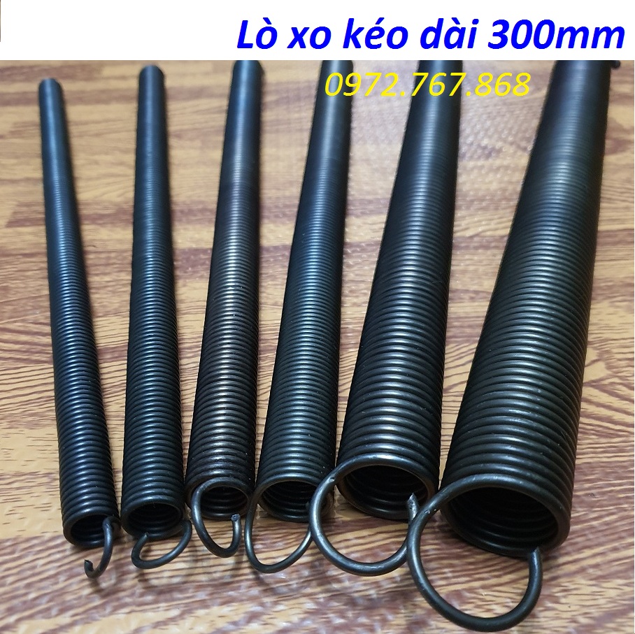 Lò xo kéo nhiều kích cỡ dài 300mm