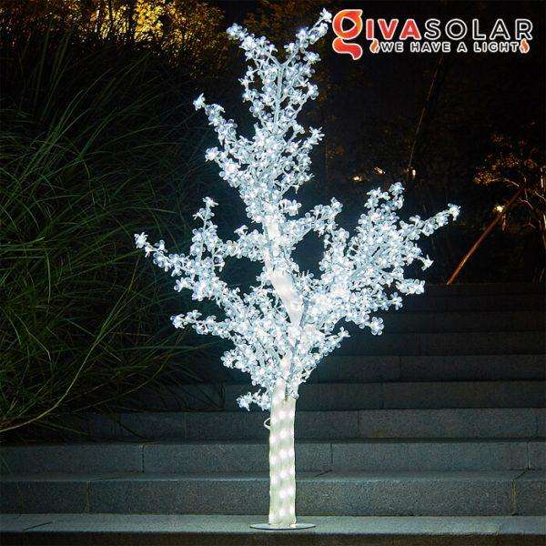 Đèn cây hoa trang trí noel, tết GV-TLL