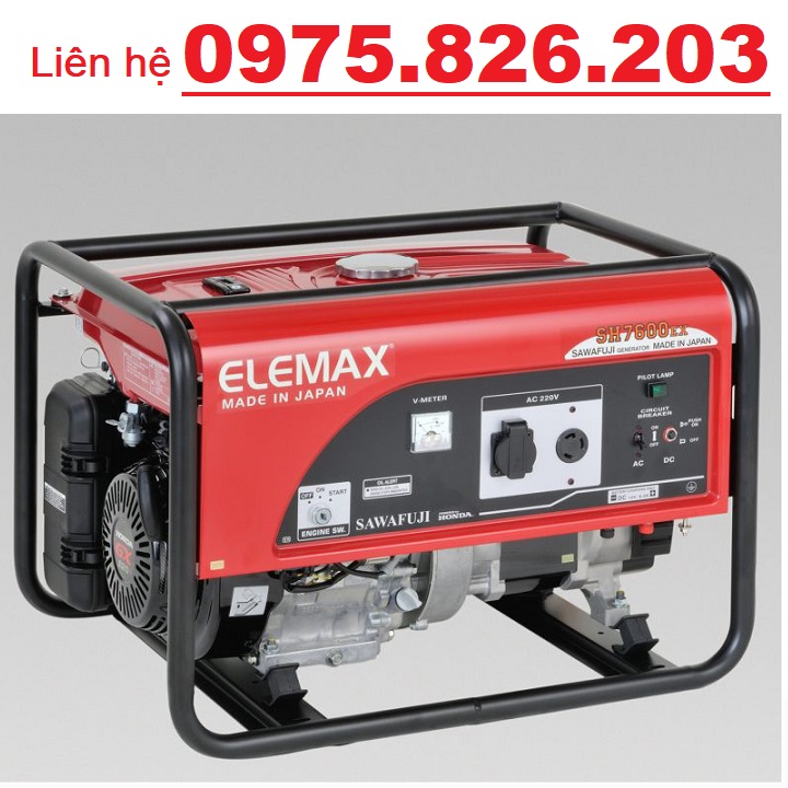 Máy Phát Điện Chạy Xăng 6.5KVA Elemax SH7600EXS Có Đề