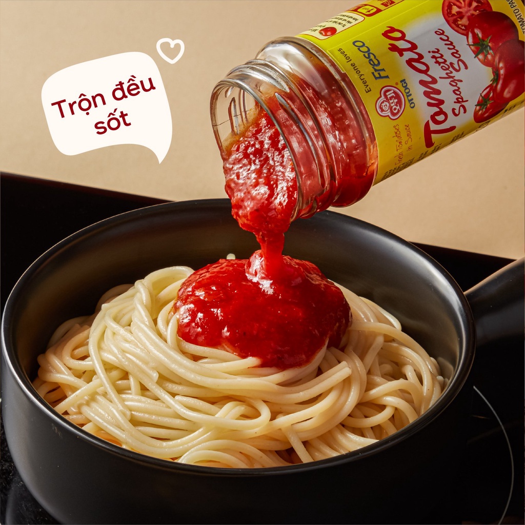 Xốt spaghetti cà chua (phô mai) Ottogi hũ 220g, 400g, 1kg