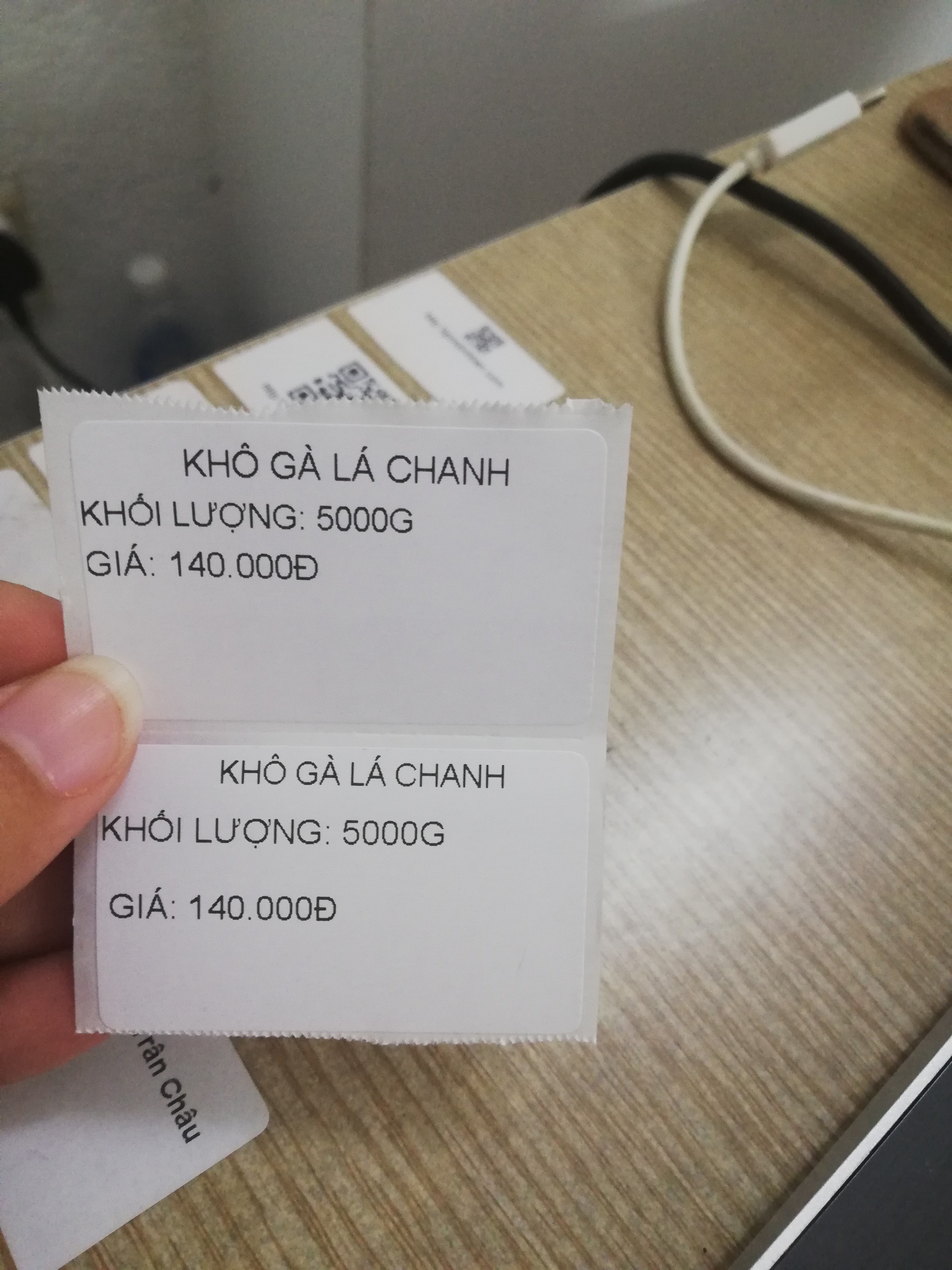 Cuộn Giấy in tem Trà Sữa 50x30 mm - 5 cuộn