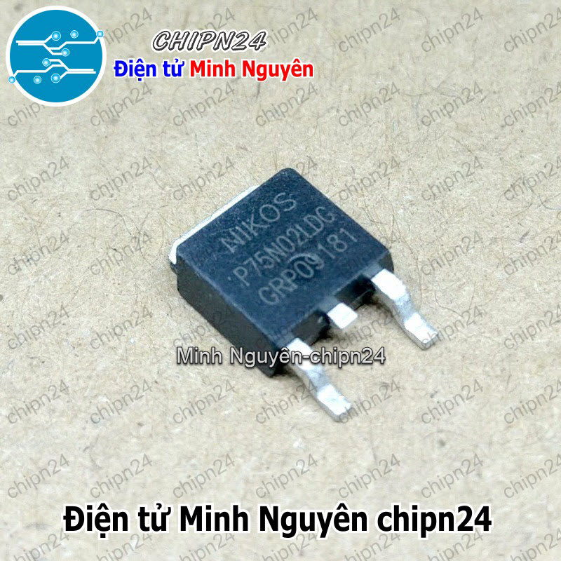 [2 con] (SOP) Mosfet Dán 75N02 TO-252 75A 20V Kênh N (SMD) (P75N02LDG P75N02LD) - HH005797