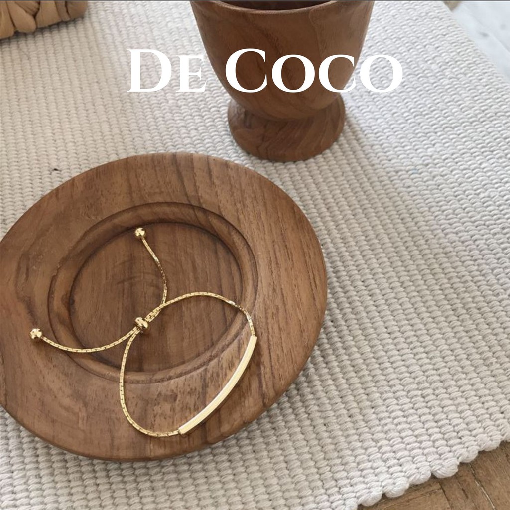 Vòng tay nữ, lắc tay gold bar De Coco decoco.accessories