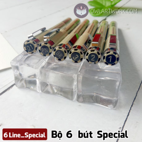 Bộ 6 Bút Vẽ Đi Nét Minh Họa (Special) Sakura Micron