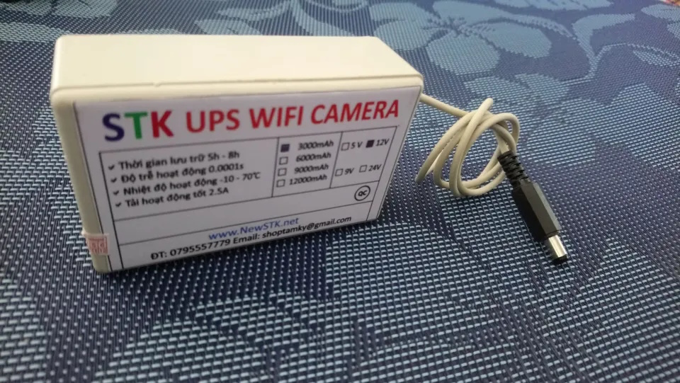 Acquy dự phòng 12V 2500mAh