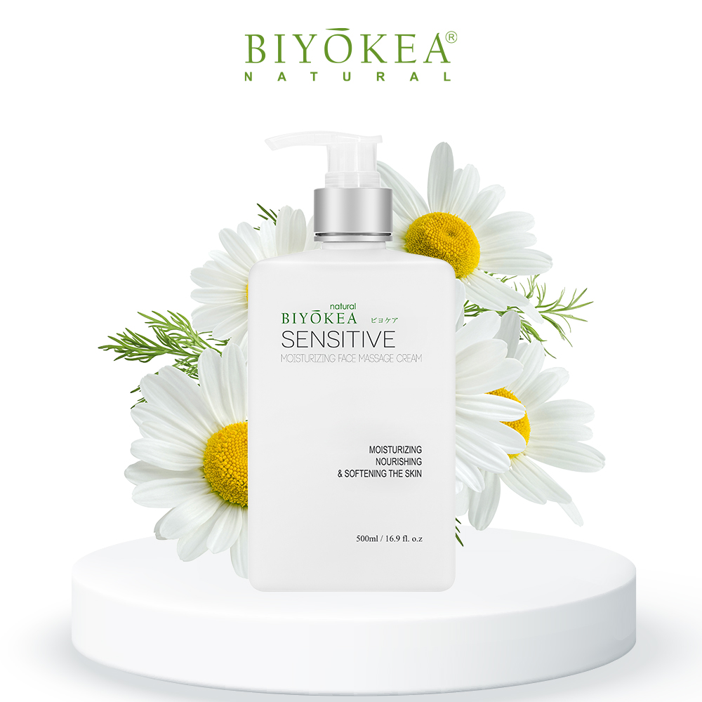 Kem Massage Mặt Cho Da Nhạy Cảm Biyokea 500ml