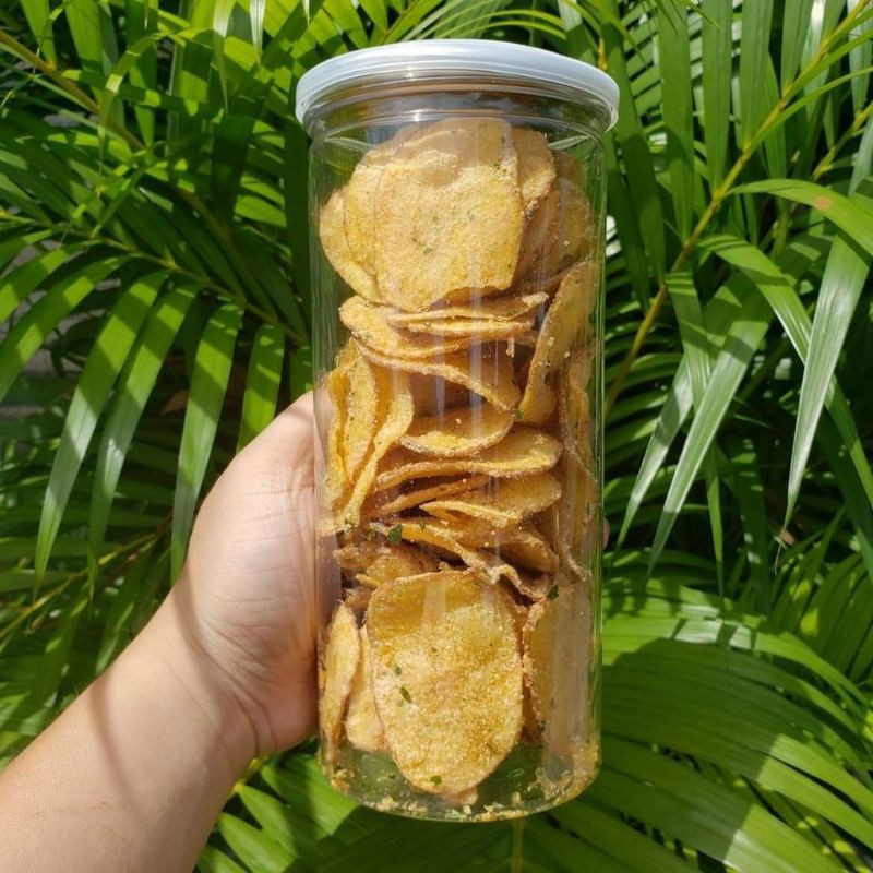 Khoai Tây Lát Lắc Trứng Muối Lon 200Gram Hàng ngon nhà làm