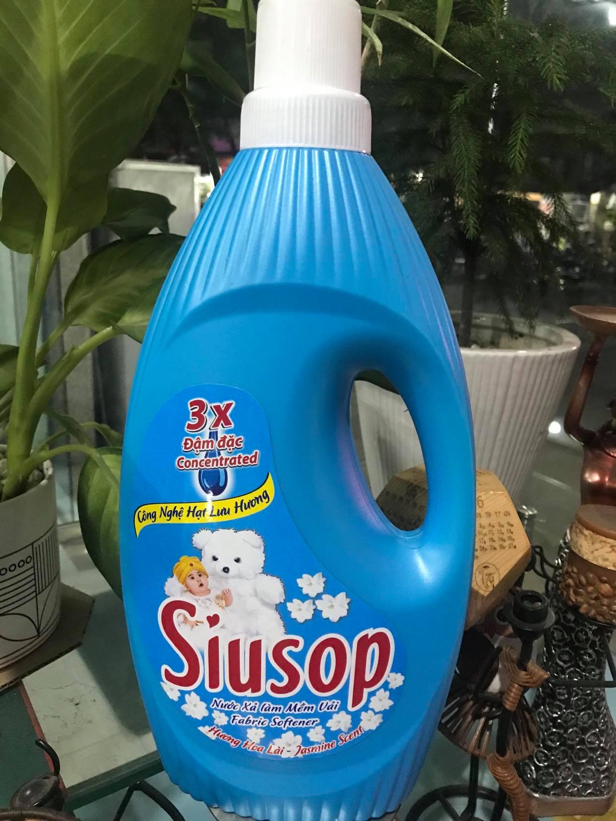 Nước Xả Làm Mềm Vải Siusop 3x Đậm Đặc Hương Hoa Lài 1,8kg, Nước Xả Vải Mỹ Hảo, Bách hóa Minh Anh