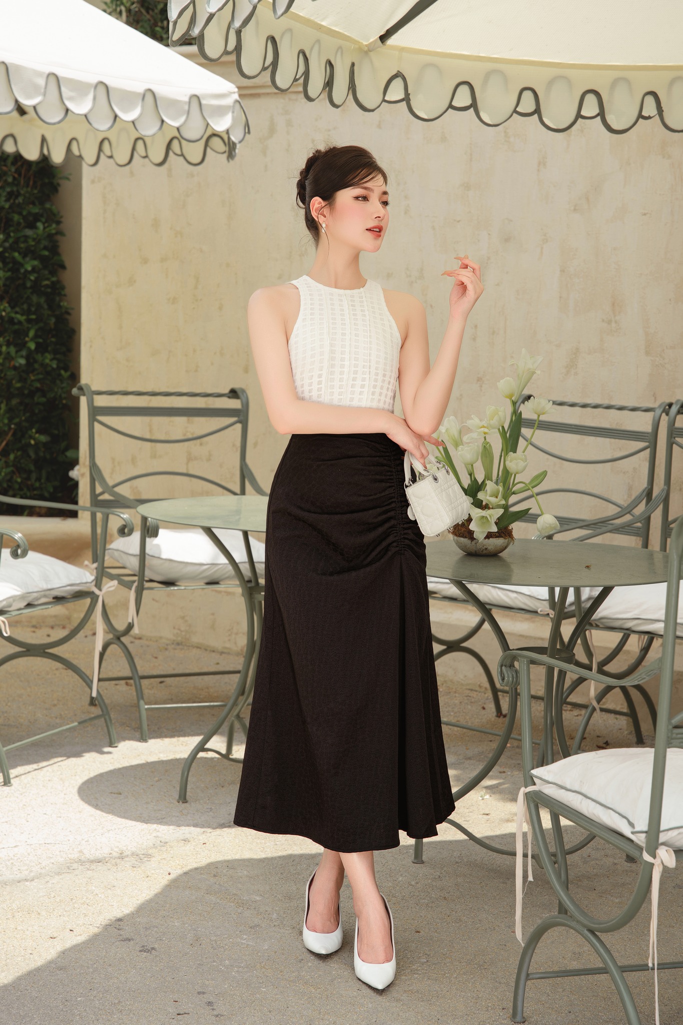 Voucher siêu sale 15% OLV - Chân váy đuôi cá dài Chaerin Skirt