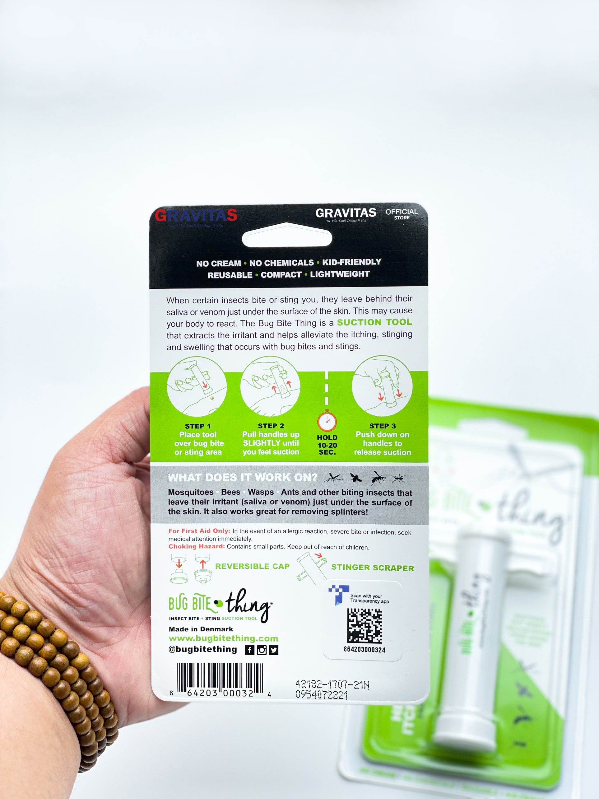 Bug Bite Thing -  Hút Vết Côn Trùng Đốt, Giảm Đau, Muỗi Cắn