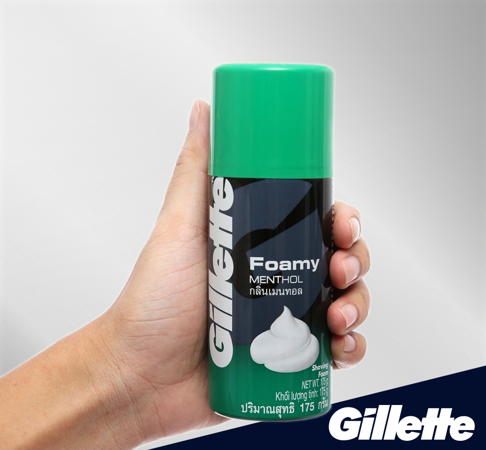 Bọt Cạo Râu Gillette Hương Bạc Hà 175g