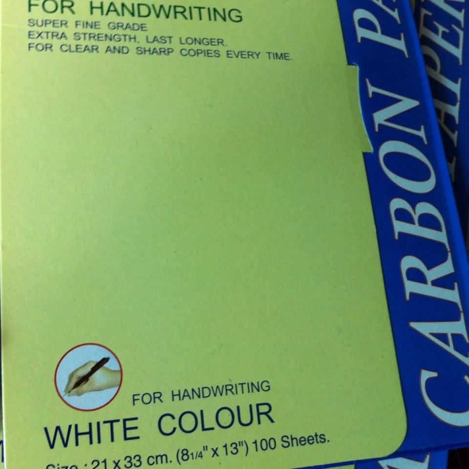 Xấp 100 tờ giấy than trắng carbon paper