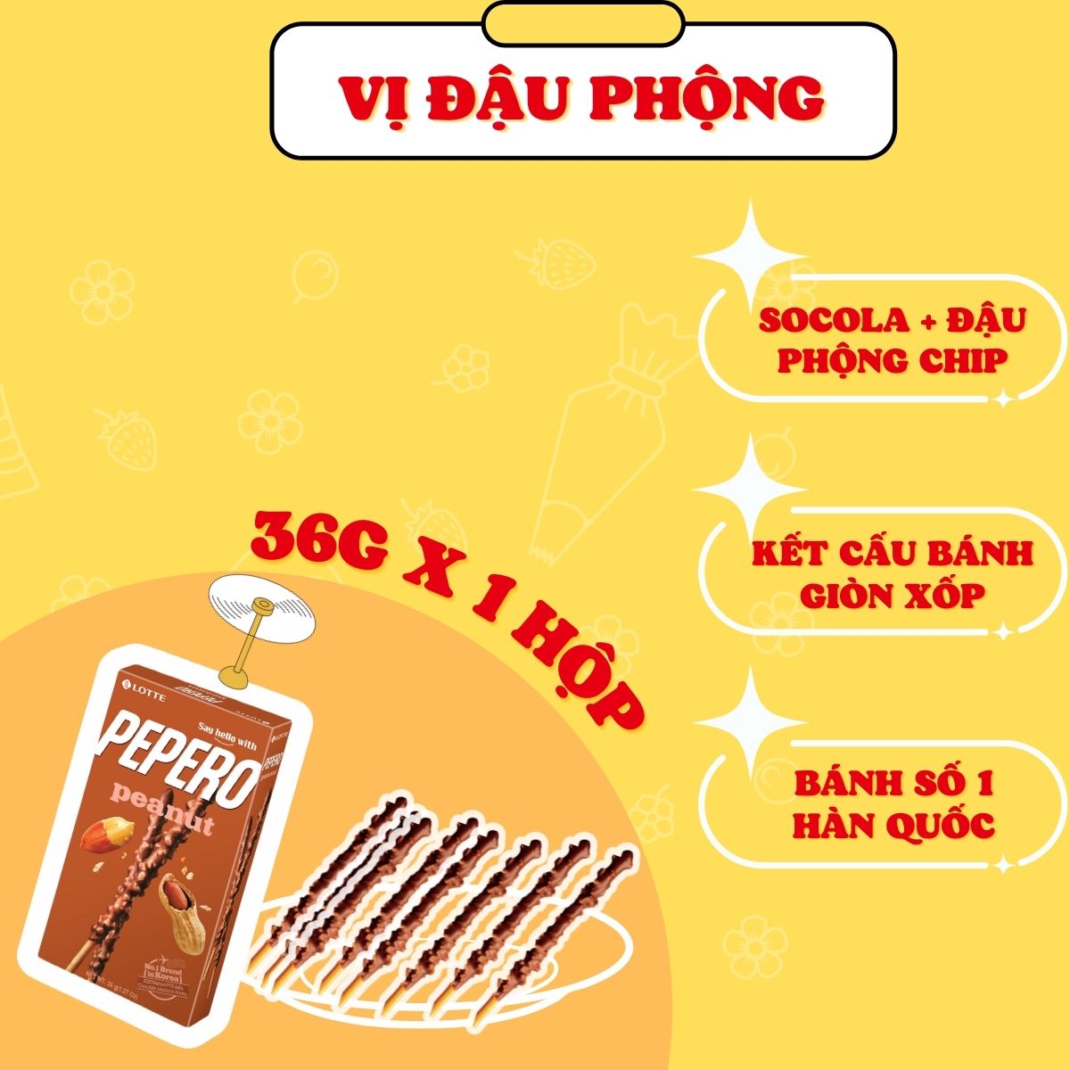 Combo 5 Hộp Bánh Lotte Pepero