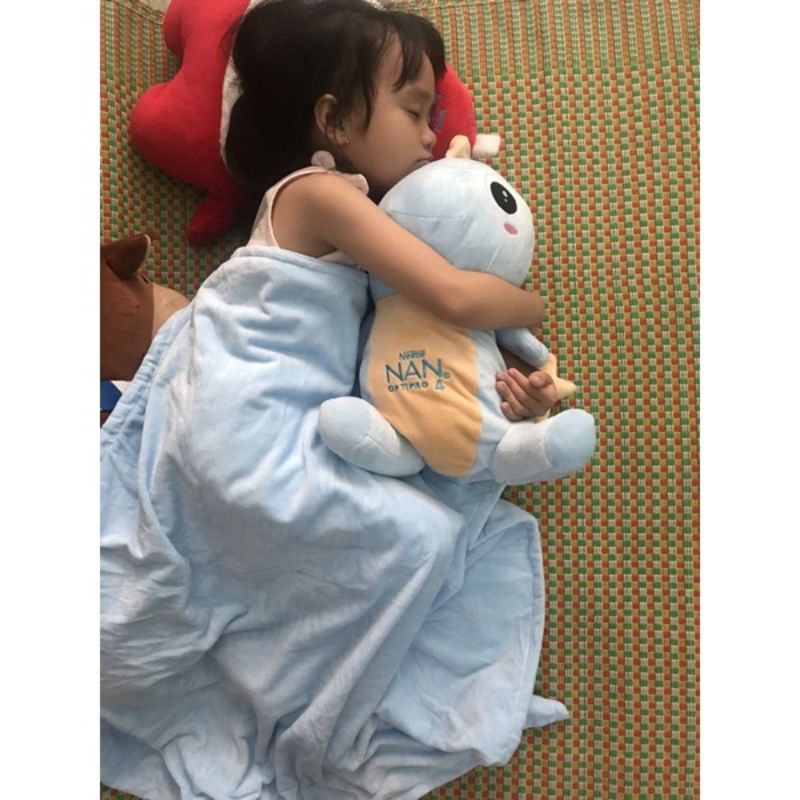 Bộ mền gối khủng long ngồi (quà khuyến mãi sữa NAN)