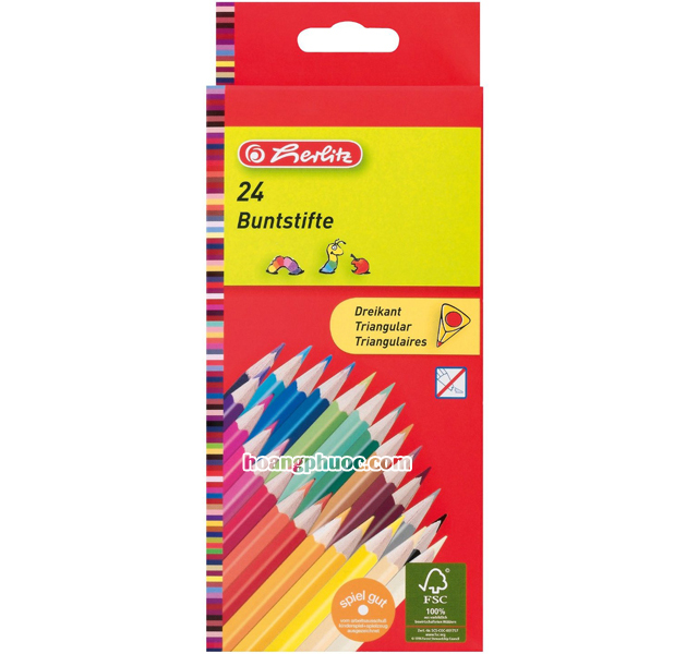 Bút chì màu 24 màu herlitz 10412039