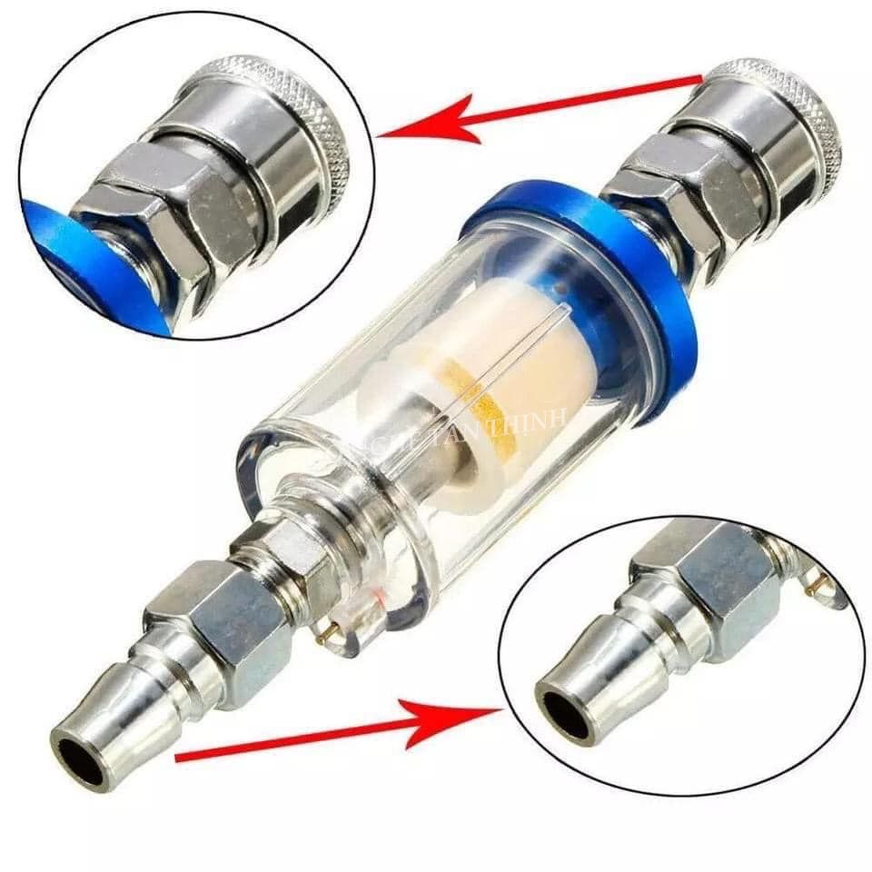 Lọc nước súng phun sơn, lọc tách dầu, tách nước khí nén | Thế Giới Thợ Xe