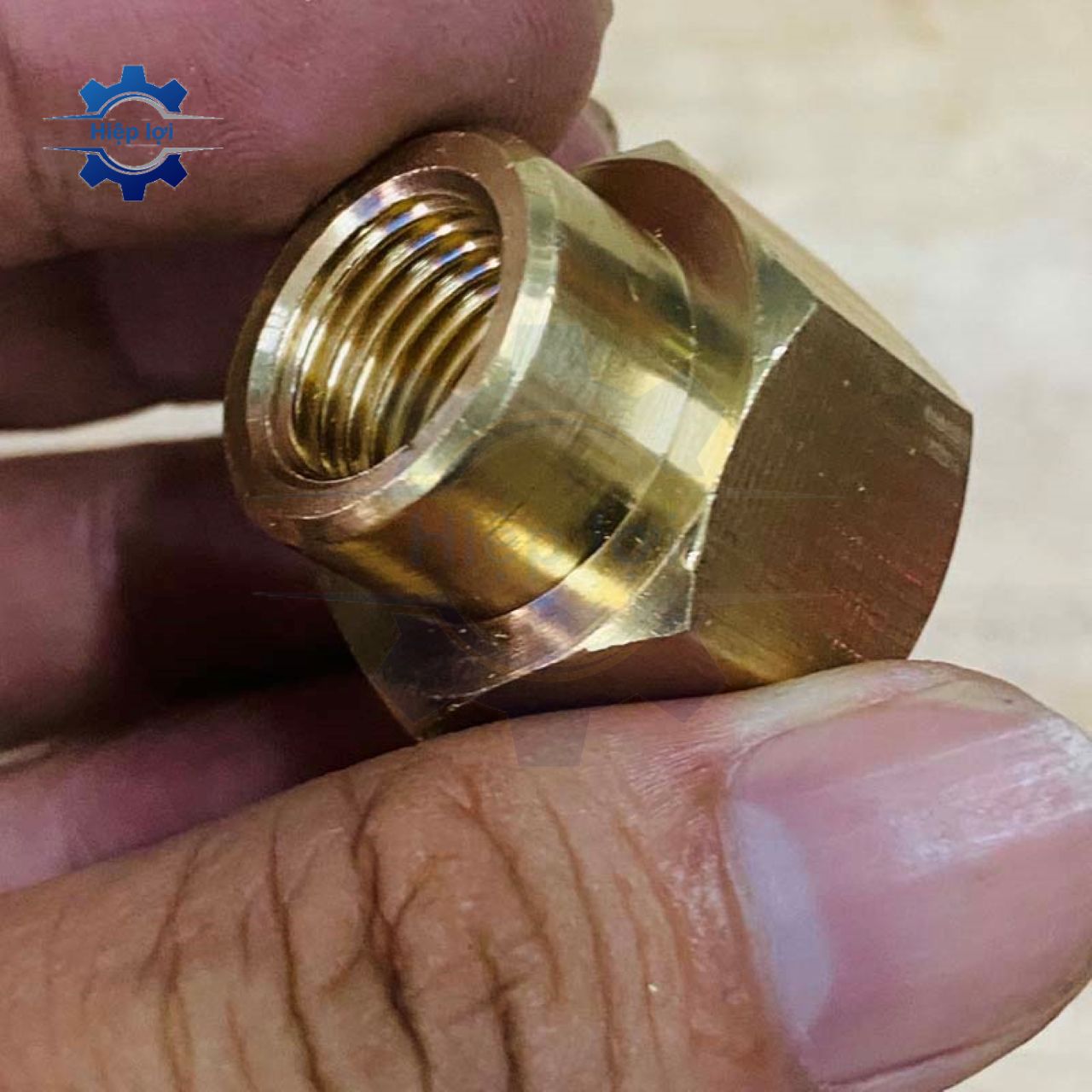Nối ren đồng 22 măng sông thau – nối ống kín khí, lắp nhanh cho hệ thống khí nén nước
