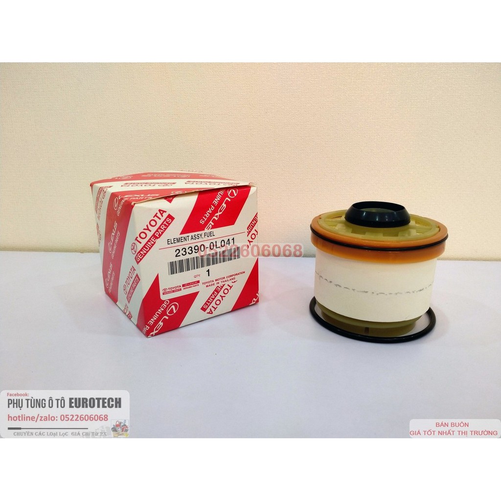 (Hàng chuẩn) 01 Lọc nhiên liệu lọc diesel Toyota Fortuner Hilux 2006 tới 2015, Isuzu Dmax Mux , D-max , Mu-x các đờii