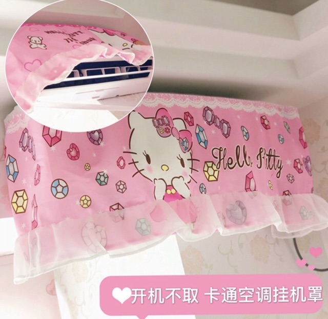 Trùm Máy Lạnh Hello Kitty