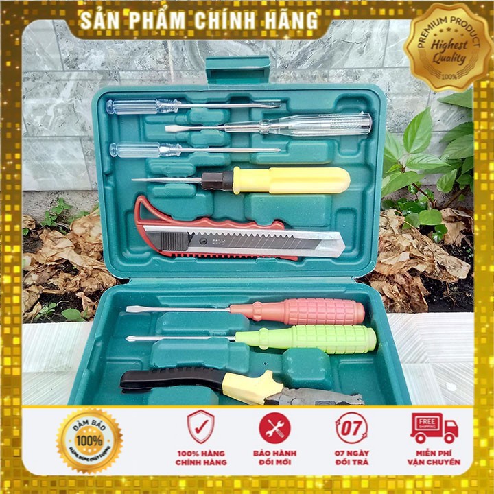 Bộ Dụng Cụ Sửa Chữa Đa Năng Gia Đình 8 Món, Bộ đồ nghề sửa chữa 8 món hữu ích tiện dụng trong nhà ngoài trời
