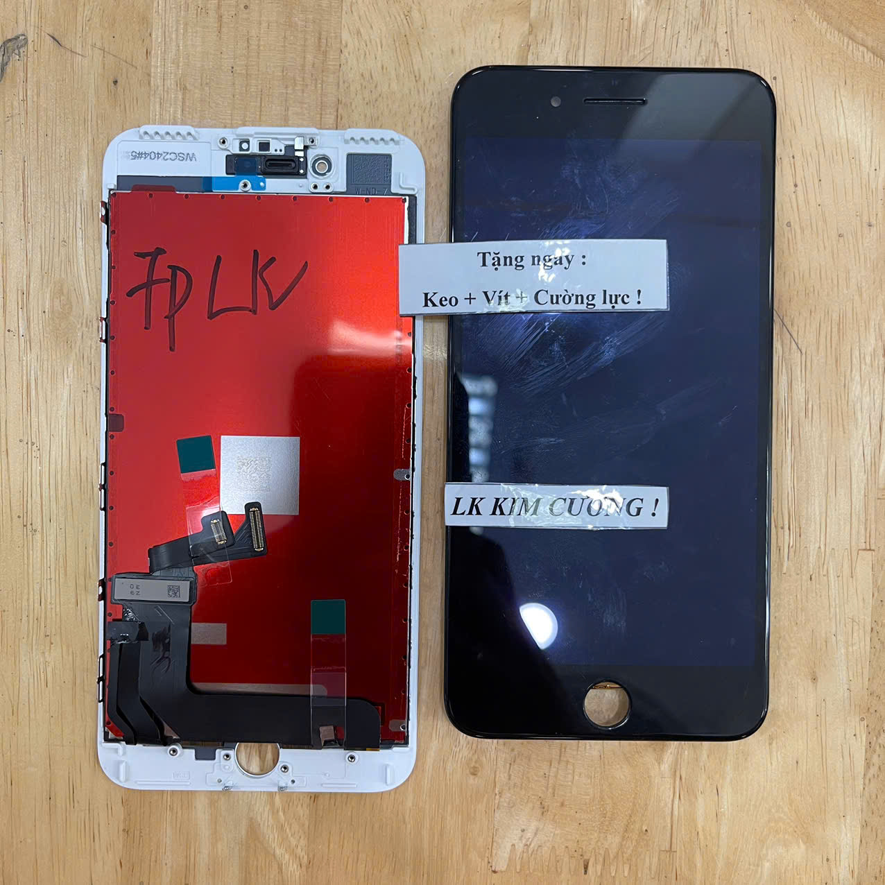 Màn hình tương thích ip 7 plus, Loại linh kiện