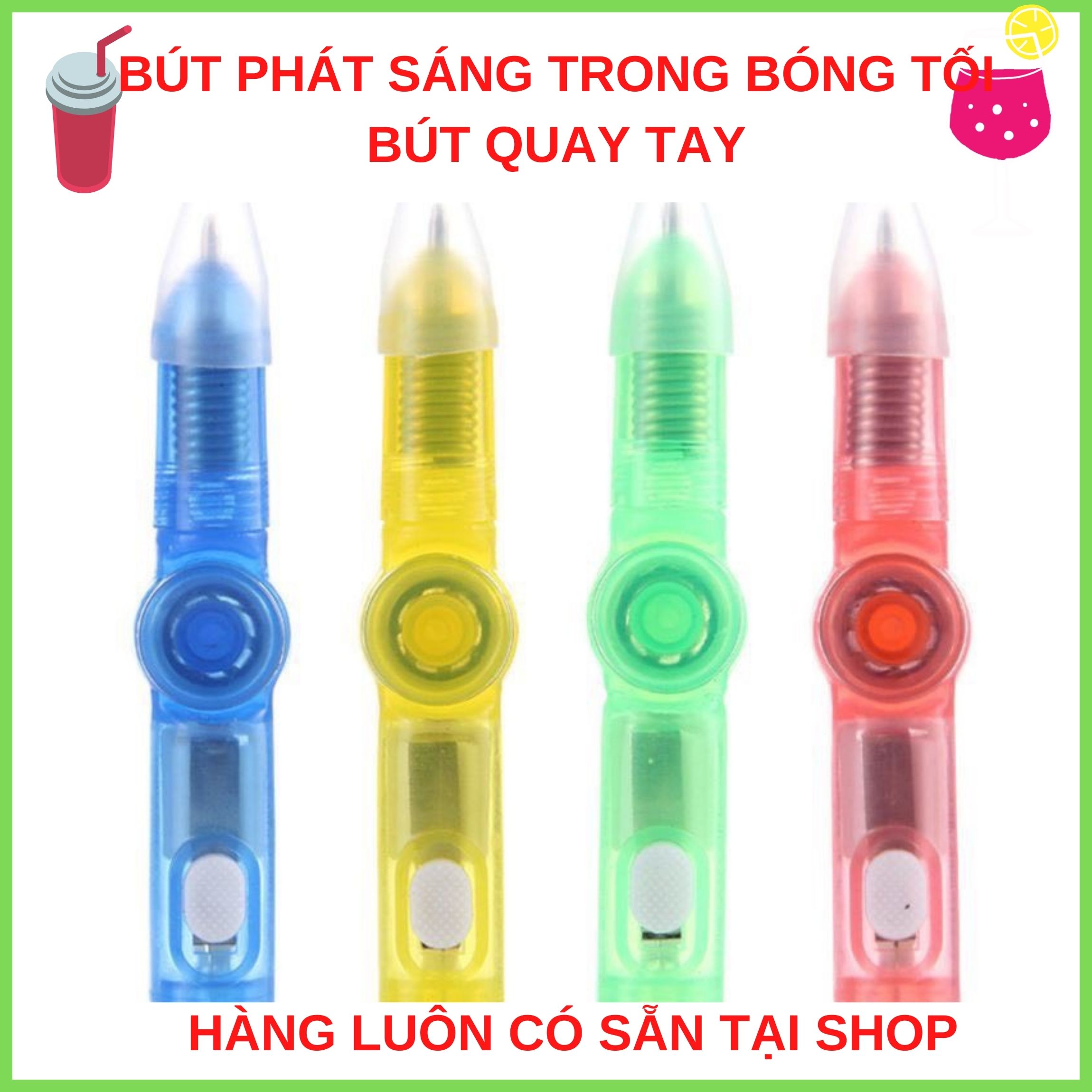 Bút Xoay Có Đèn Led, Hình Con Quay Phát Sáng ,Giúp Giảm Căng Thẳng Độc Đáo.