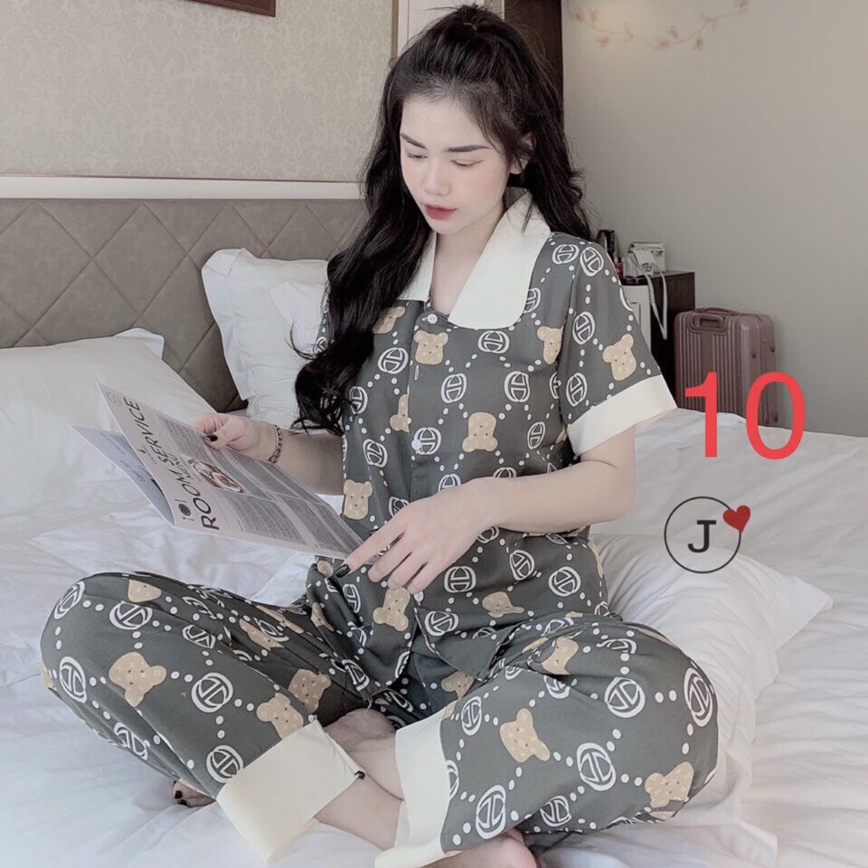 Bộ ngủ kate thái , bộ mặc nhà , bộ đồ nữ