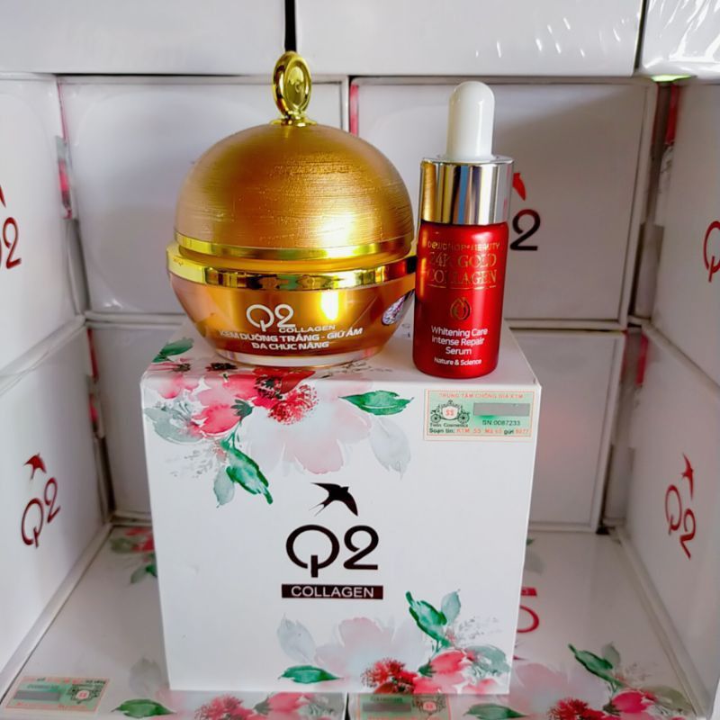 [HCM]Combo Q2 vàng+serum 24k