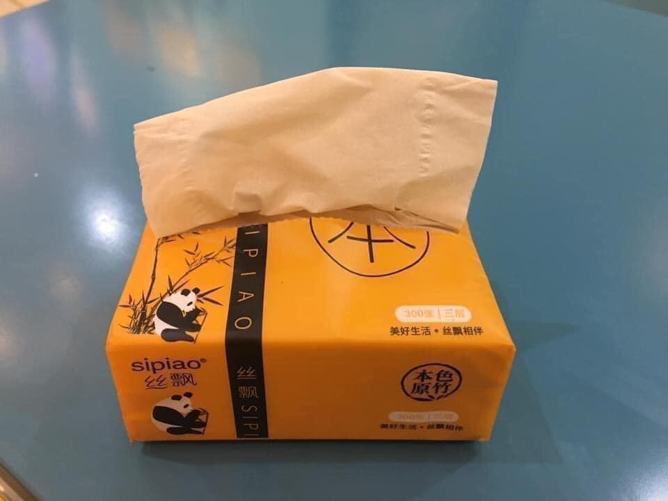 Thùng 30 Gói Giấy Ăn Gấu Trúc Sipao