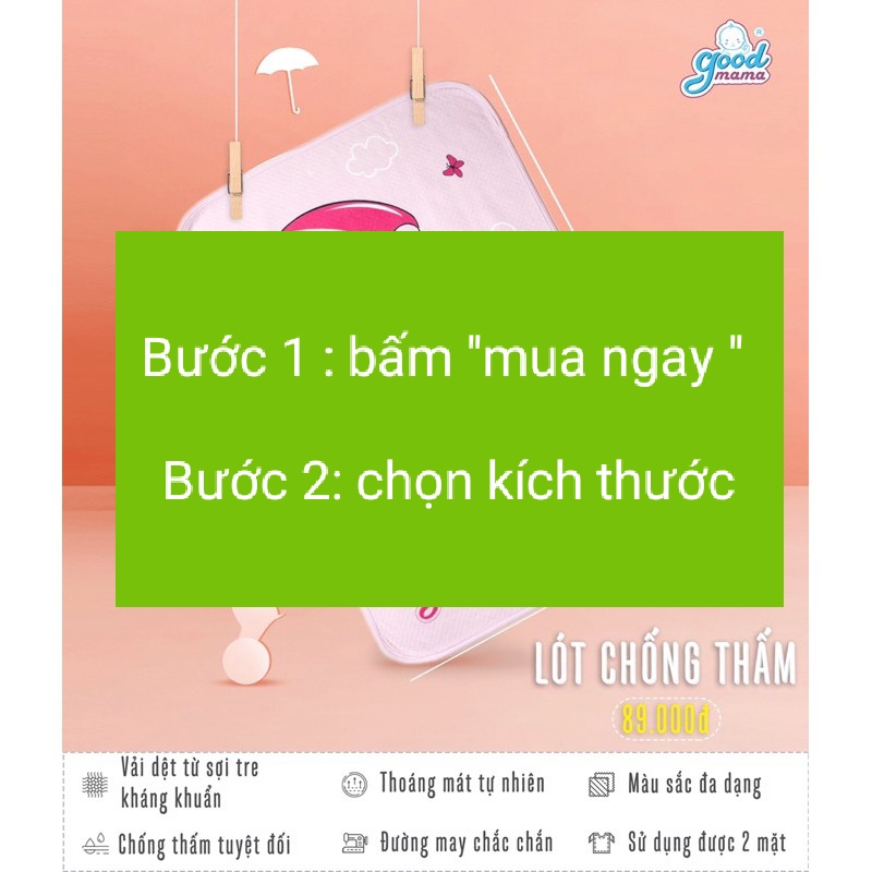 Drap chống thấm cotton Goodmama -drap chống thấm cao cấp- đủ size