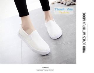 Giày vải nữ TV041 trắng size từ 35-40 thumbnail