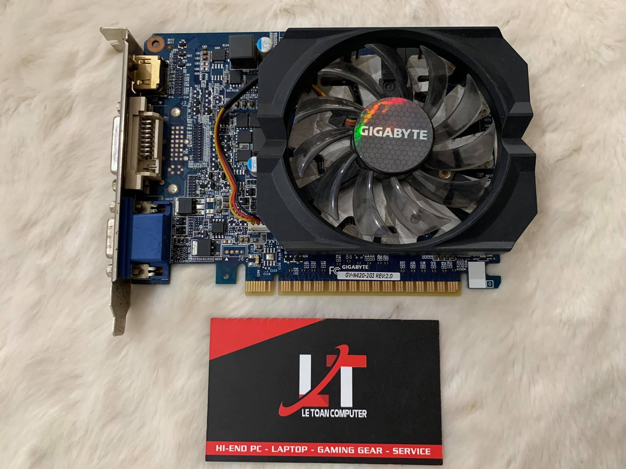 BÁO GIÁ Card Màn Hình Rời Cũ Giá Rẻ | Shopee Lazada Sendo Tiki mới nhất 70 Card màn hình Gigabyte GT420 2GB DDR3 Cũ