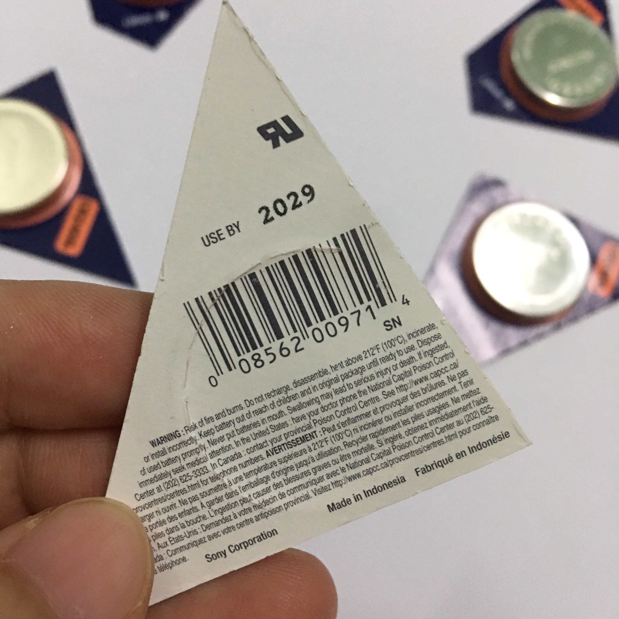 Pin CR2450 SONY Lithium 3V Vỉ 1 Viên