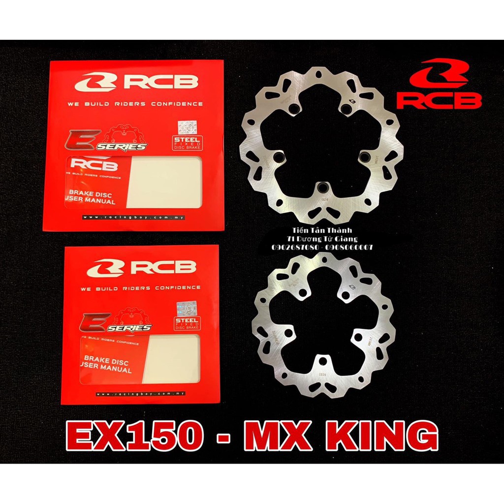 Dĩa trước đĩa phanh rcb ex150 y15zr mxking