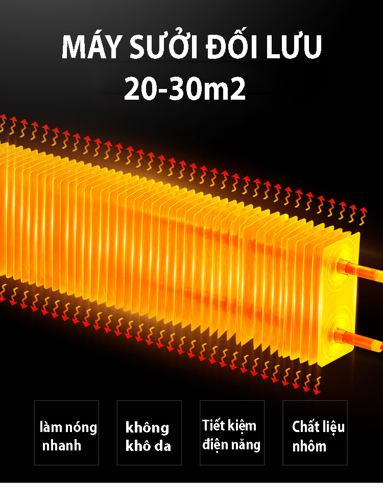 Winter heaters - 2-way intelligent fan with remote control, home heating