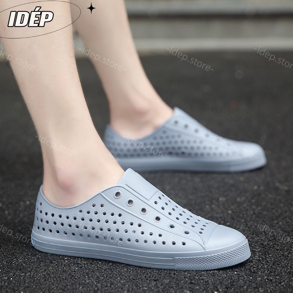 Giày nhựa sneaker nam nữ - Giày đi mưa đi biển unisex siêu nhẹ chống thấm nước- iDÉP HCM GL025