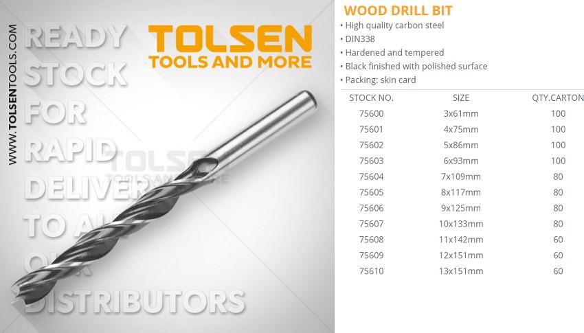MŨI KHOAN GỖ 4 x 75 TOLSEN 75601