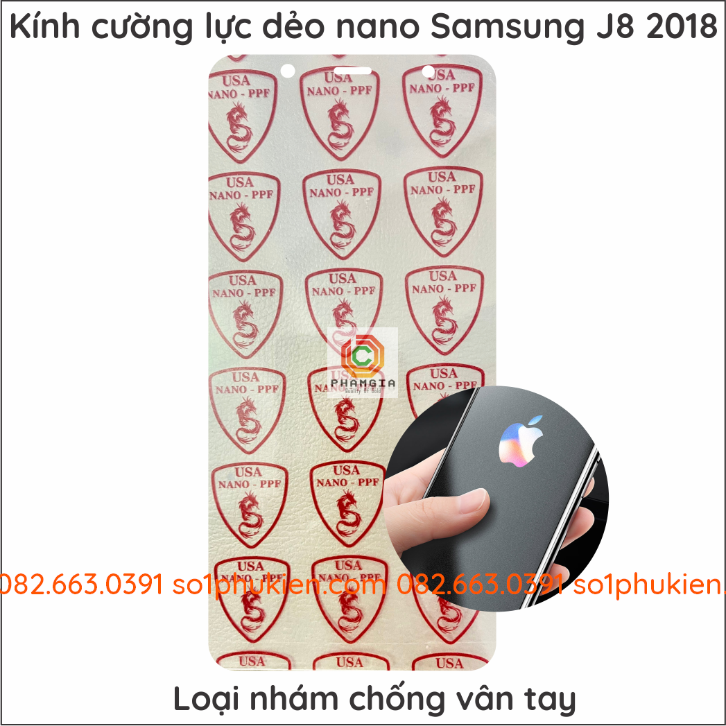 Dán cường lực Samsung J8 dẻo nano siêu bền siêu đẹp